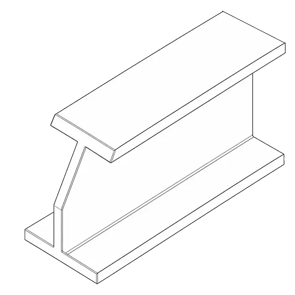 Left end mitre cut reference drawing